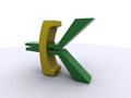 3D K Logo